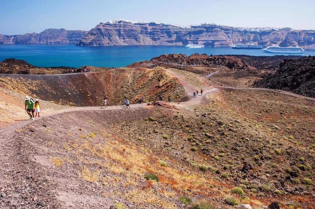 Volcano in Santorini