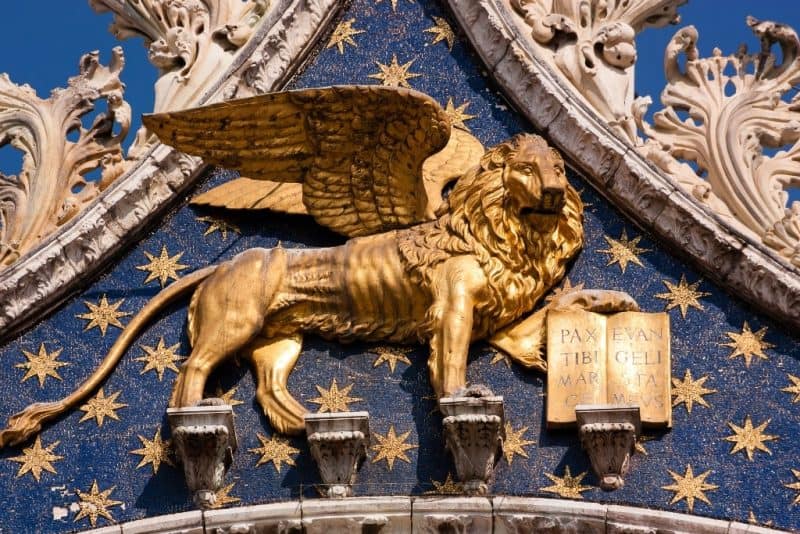 The Winged Lion is the symbol of Venice
