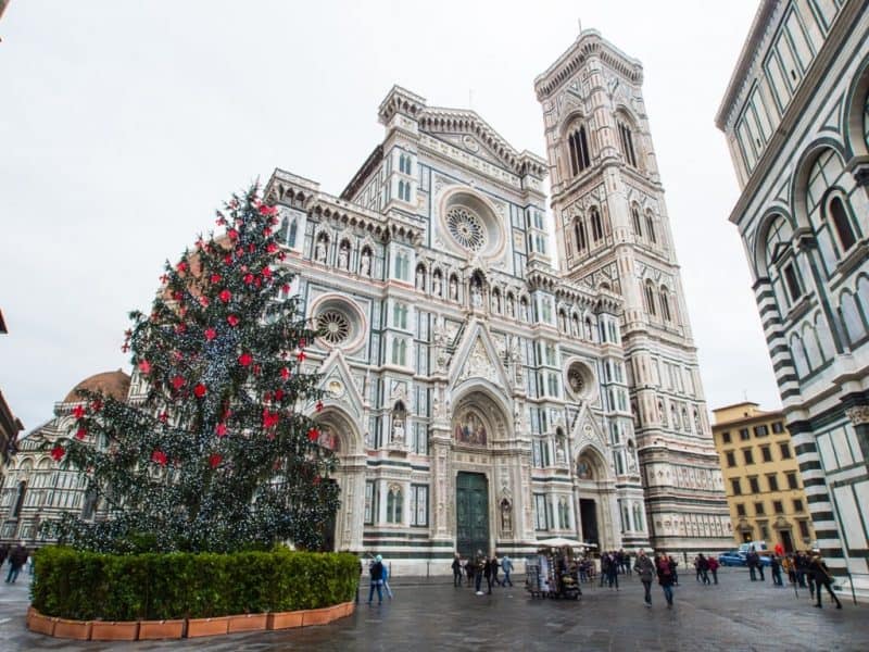 Florence cathedral at Christmas - Florence in winter