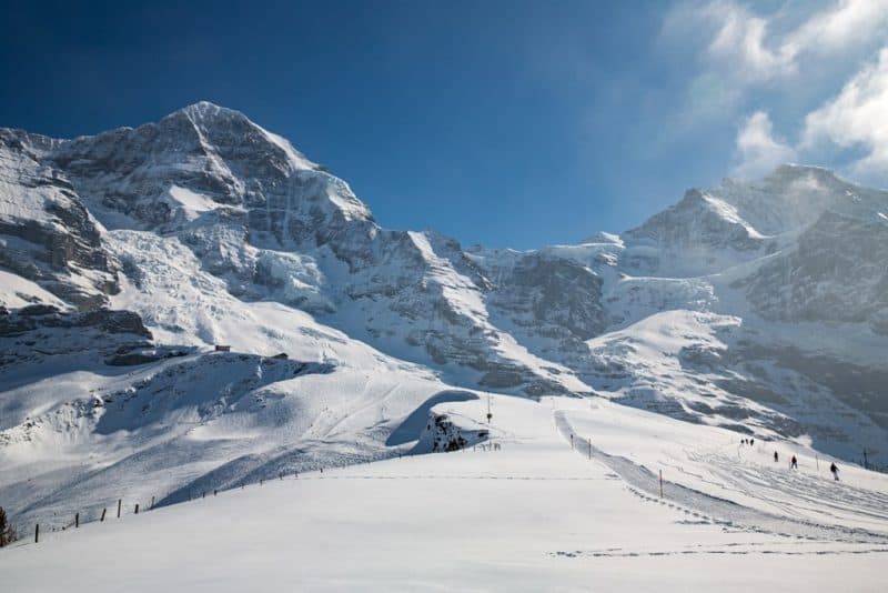 Jungfrau rgion in Switzerland in winter