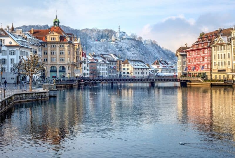 Lucerne - best places to visit in Switzerland in winter