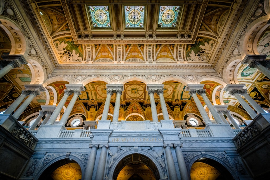 The interior of the Thomas Jefferson Building of the Library of Congress-Two days in Washington DC