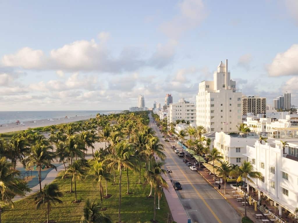 Ocean Drive in South Beach Miami
