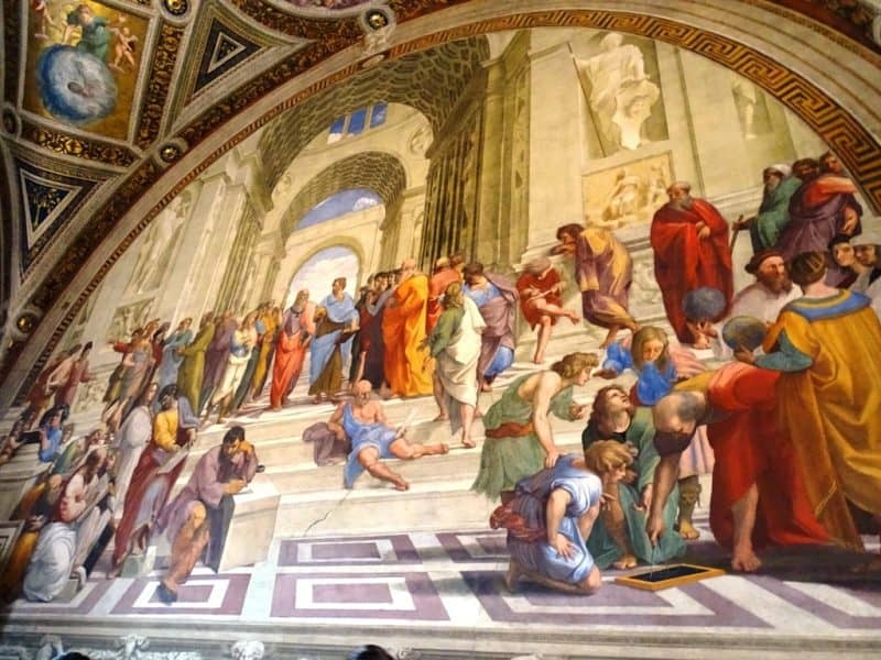 The School of Athens- by Raphael - italian paintings