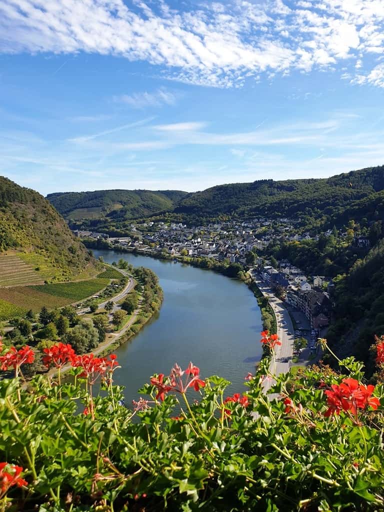 view of Cochem from the castle