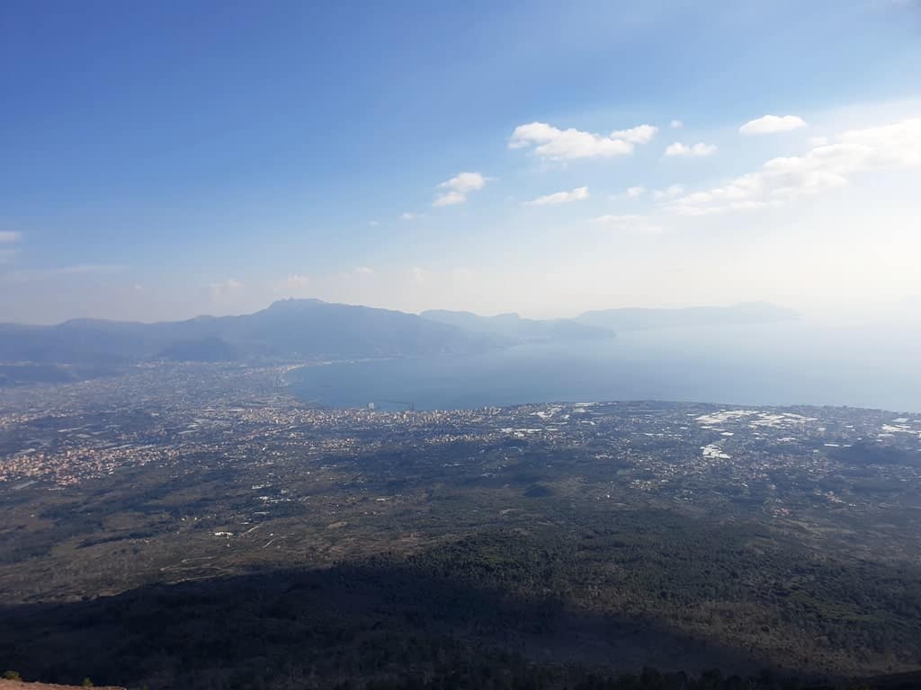 view from mount Vesuvius