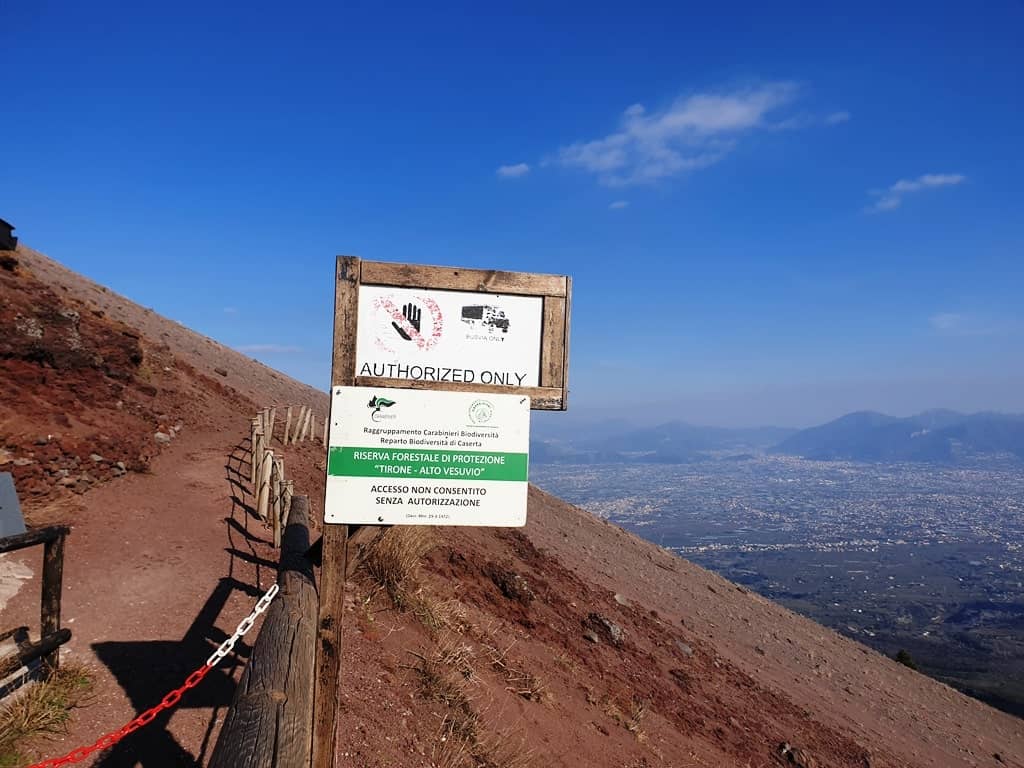 Visiting mount Vesuvius from Naples