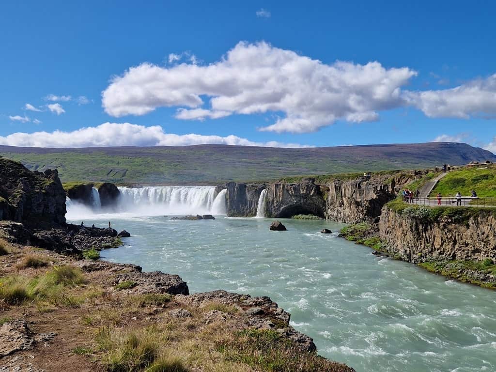 Godafoss beautiful waterfall in Iceland