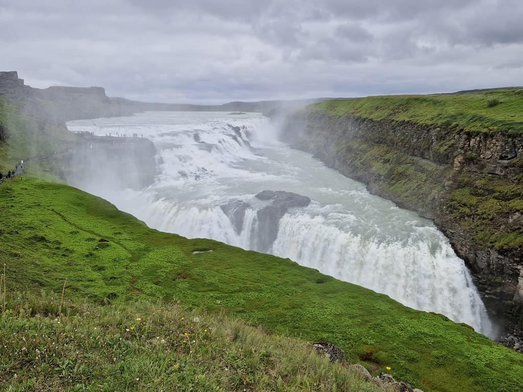 Gullfoss on the Golden Circle in Iceland