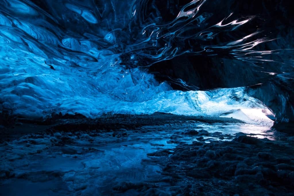 Ice Cave near the Jökulsarlon Glacier Lagoon