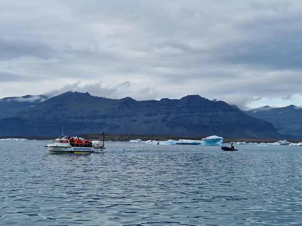Amphibian boat tour at the Jökulsarlon Glacier Lagoon