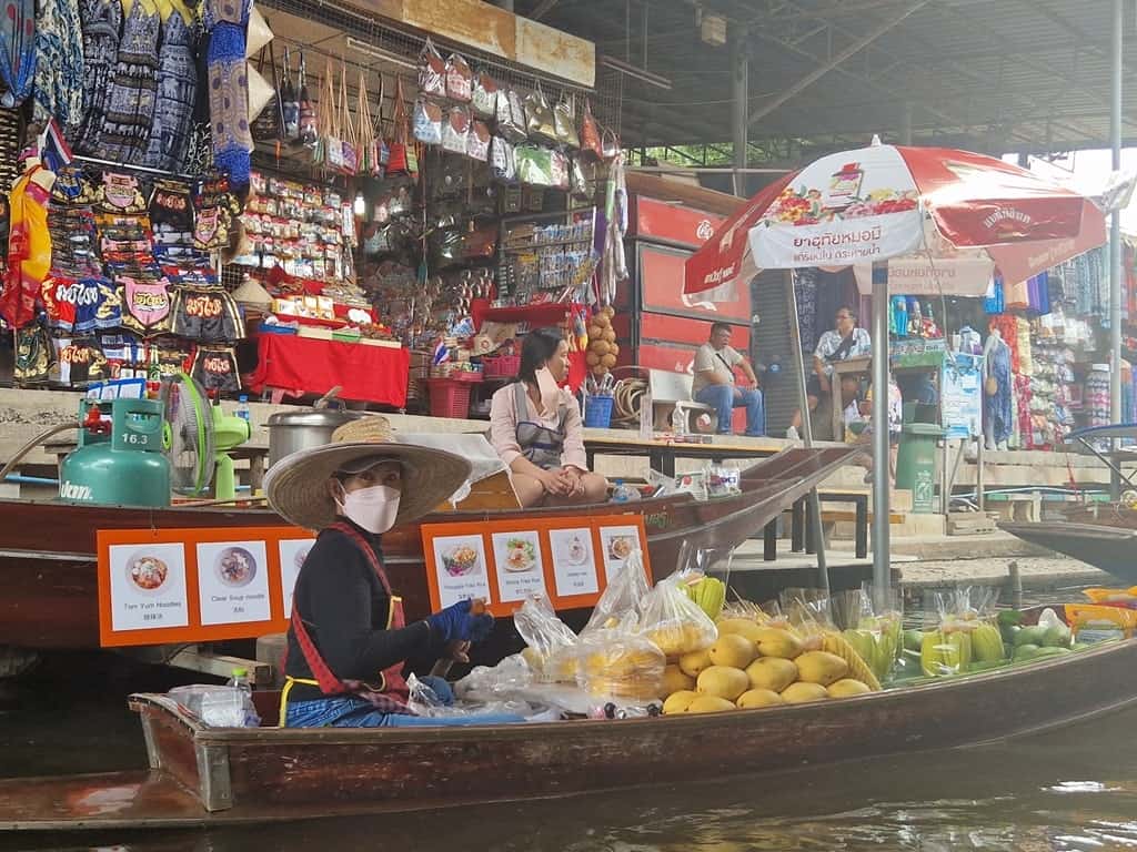 Thailand is famous for the floating markets
