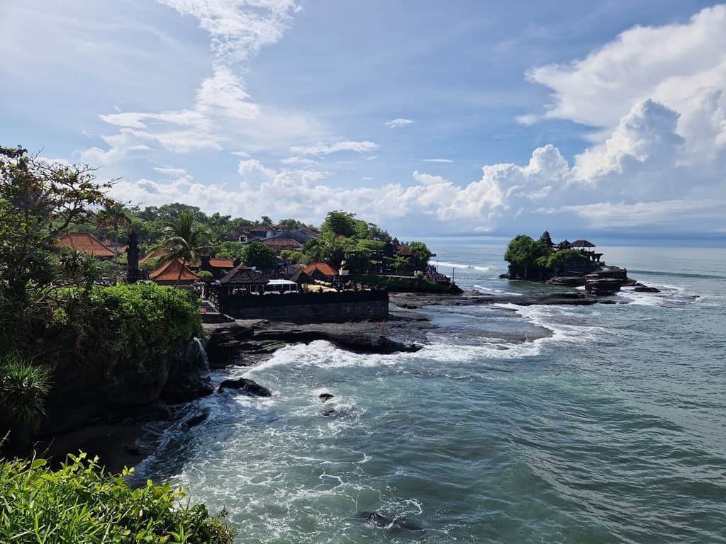 Tanah Lot temple in Bali - Bali is famous for the Hindu temples