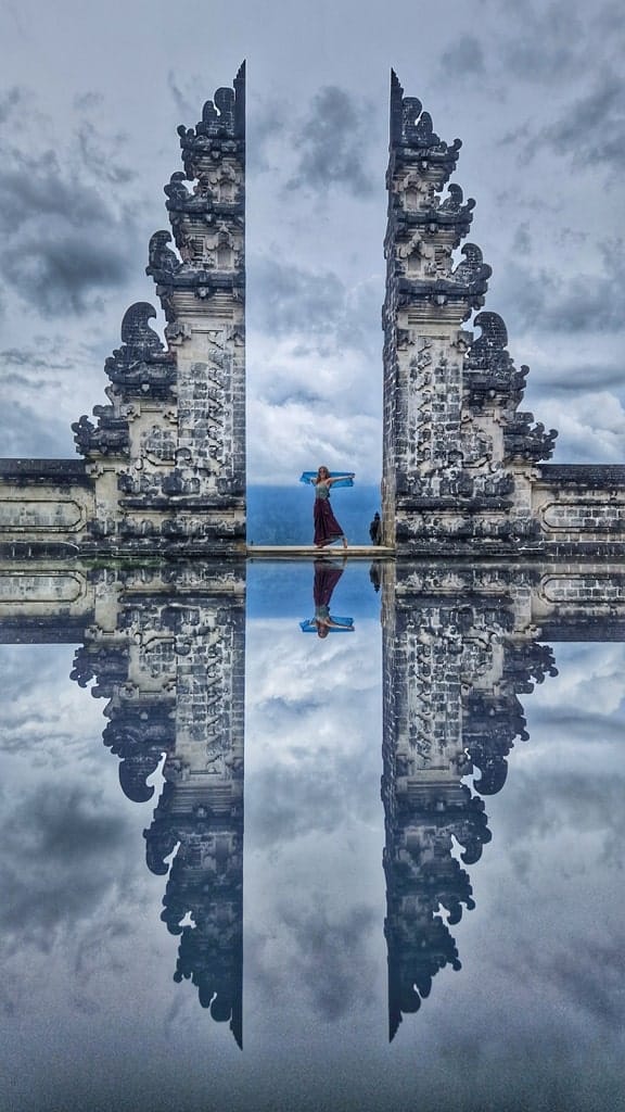 The gates of Heaven at the Pura Lempuyang Luhur in Bali