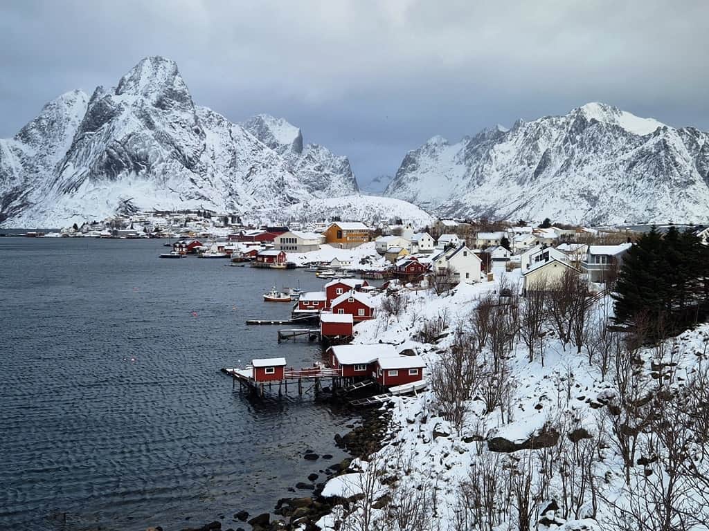 Lofoten Islands in winter