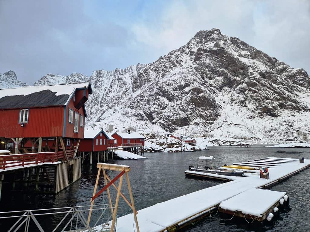 Lofoten islands Norway in winter