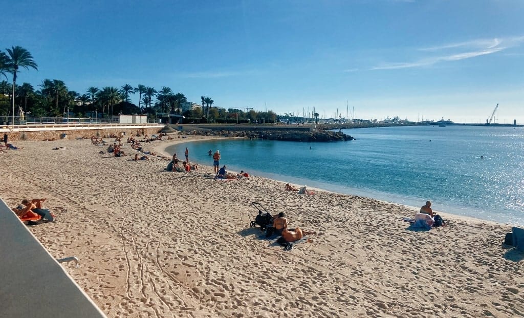 Public beach in Cannes - 2 days in Cannes