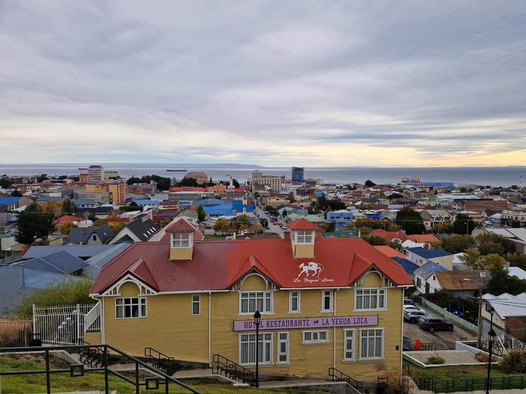 view from the Cerro de la Cruz in Punta Arenas