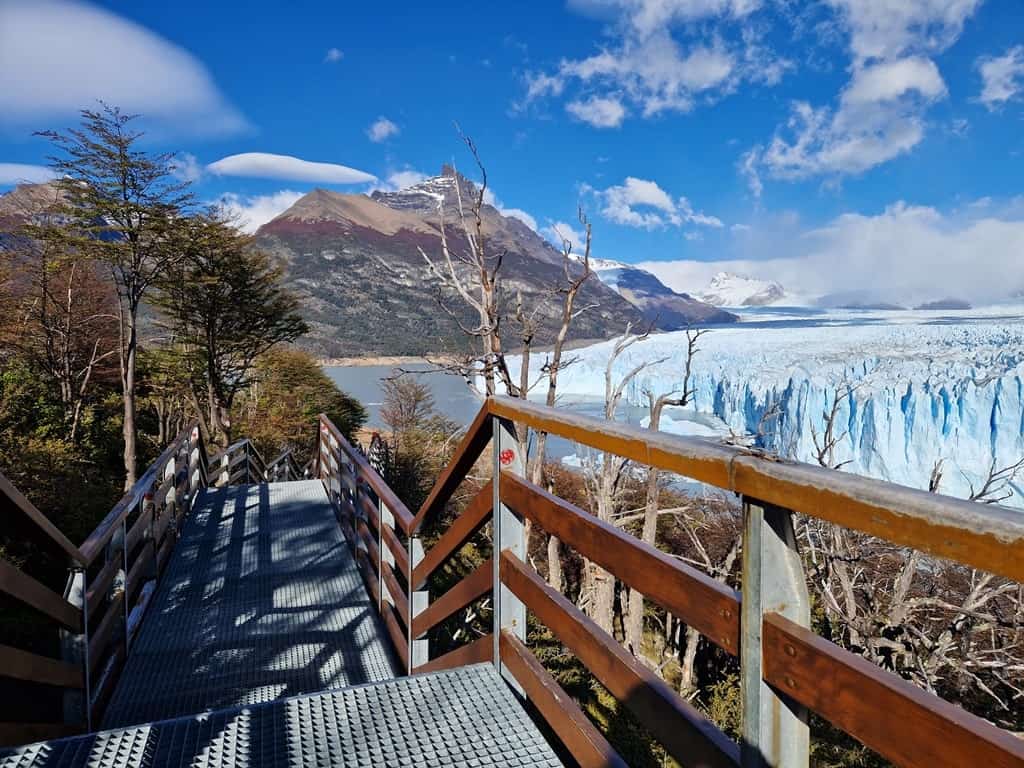 Boardwalks in Perito Moreno Glacier