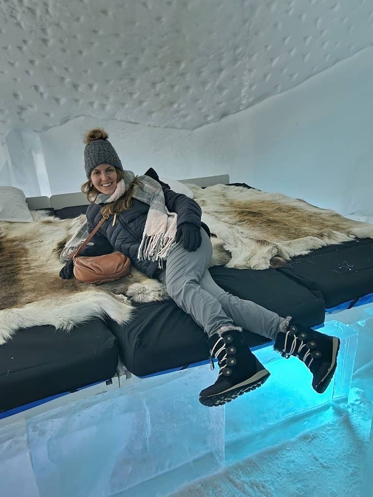 enjoing the Ice hotel in Sweden
