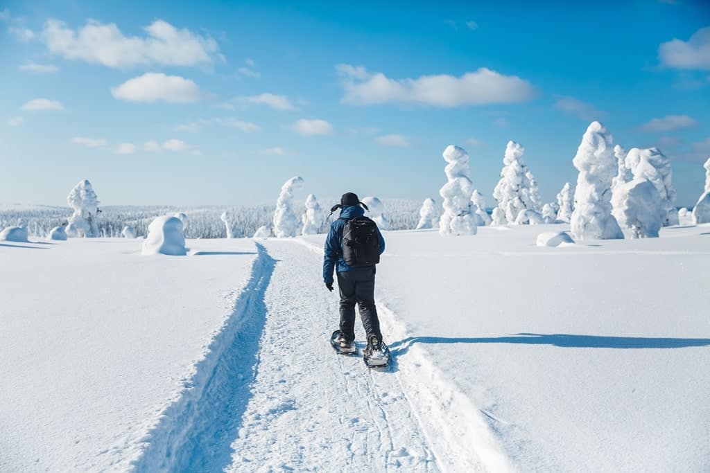 Snow Shoe Hike in Finland
