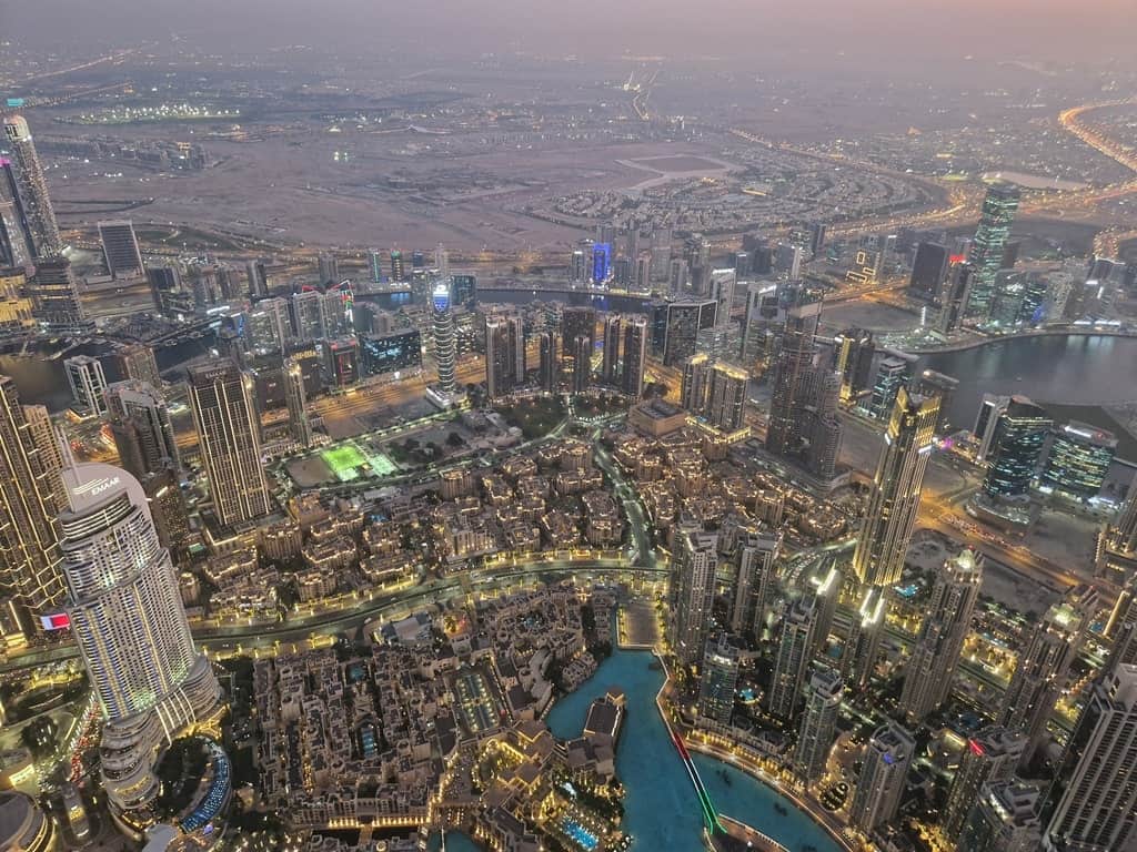 The view from Burj Khalifa - what is Dubai famous for