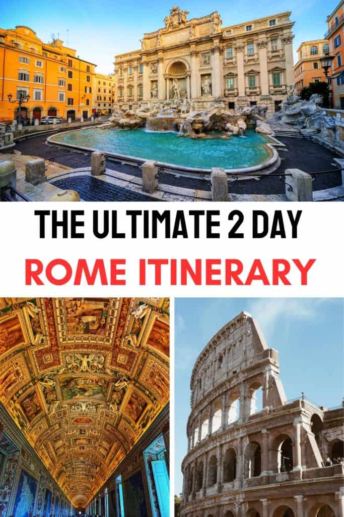 Planning a trip to Rome for two days & looking for info? In this post, you will find how to spend 2 days in Rome, a 2-day Rome itinerary.