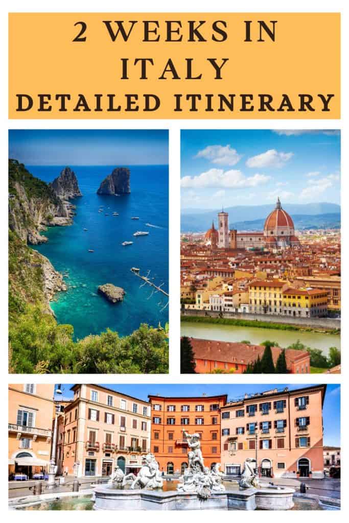 Spending 2 weeks in Italy? In this 2 week Italy itinerary that includes Rome, the Amalfi, Florence, Venice & Milan you will find all the information you need to plan your trip.