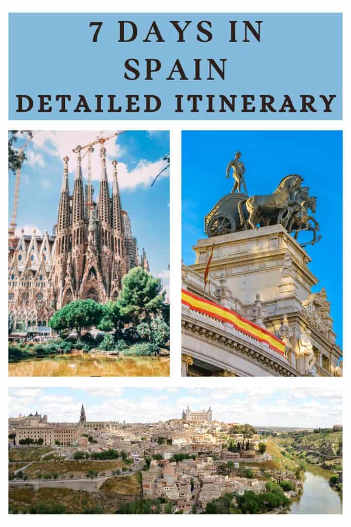 Planning to spend 7 days in Spain? My 7 day Spain itinerary includes Barcelona, Madrid & Toledo, things to do, where to stay & more