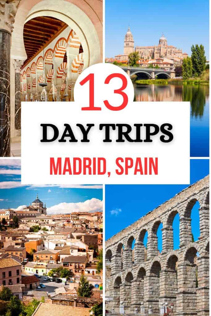 Looking for the best day trips from Madrid, Spain? Find here the 13 best day trips from Madrid including the popular Toledo, Segovia, Cordoba and more