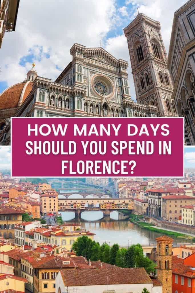 Wondering how many days you should spend in Florence? Find here how many days in Florence you need to see the main attractions.