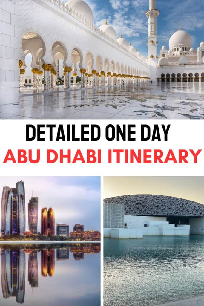 Planning to spend one day in Abu Dhabi? Find here a detailed one day Abu Dhabi itinerary with the best things to do in Abu Dhabi in a day