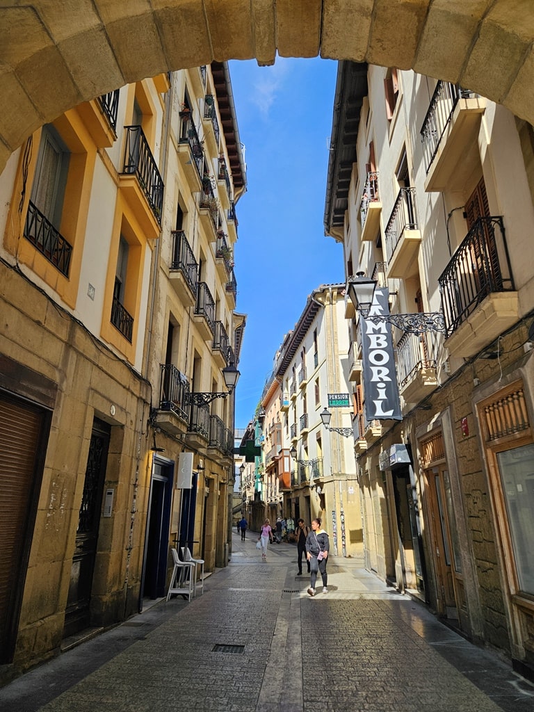 old town in San Sebastian